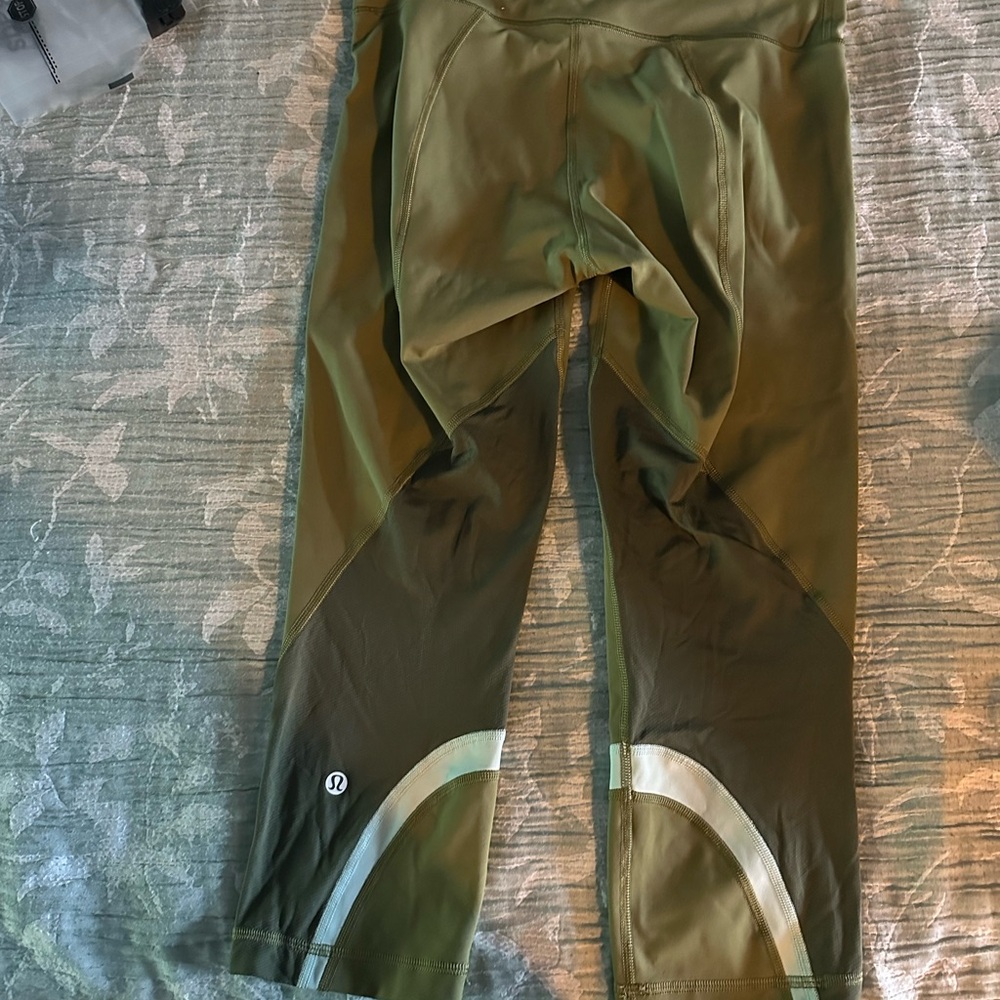 Green Athletic Leggings Lululemon